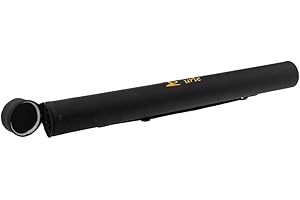 Unbekannt Fly Fishing Rod Tube 65cm/75cm/85cm Black Fly Rod Hard Case with Carry Strap