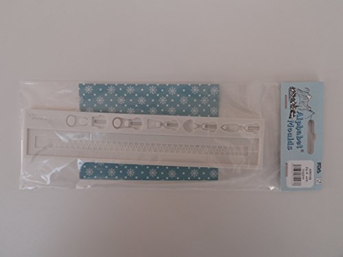 Alphabet Moulds Backform Reißverschluss Xip A mit Schiebegriffen, für Tortendekorationen, Zuckerguss, Schokolade, Aufsätze - 2