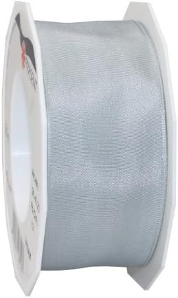 C.E. Pattberg DREAM Ribbon With Wired Edges - sodium grey, 20 m Gifts Band For Colourful Presents, 40 mm Width, Decorative Ribbon For Christmas, Easter, Baby Showers, Wedding Presents, Etc - Easy To Form