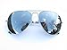 Produktbild ALPLAND - Sonnenbrille - AVIATOR STYLE FLIEGERBRILLE - PILOTENBRILLE Gläser SILBER FLASH VOLL VERSPIEGELT XXL Gläser! !