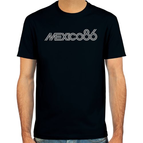 SpielRaum T-Shirt Mexico 86 ::: Farbauswahl: weiß, deepred, schwarz, Oliv oder Navy ::: Größen: S-XXL ::: Fußball-Kult