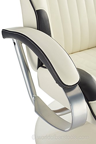 Racer Chair & Footstool Black & White