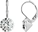 Produktbild Petra Kupfer Damen Ohrringe Ohrhänger Rivoli 1 Swarovski®-Kristall Transparent Versilbert hk39tb-crystal