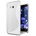 Produktbild HTC U11 Hülle, Conie [S Line Series] Soft Flex TPU Case Ultradünn Echtes Telefongefühl handyhüllen PC Bumper Cover Schutz Tasche Schale Schutzhülle für U11 hartschale dünn (Transparent)