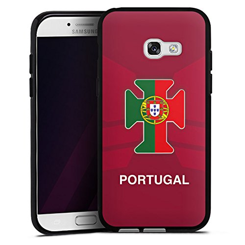 Samsung Galaxy A3 2017 Silikon Hülle Case Schutzhülle Portugal EM Trikot Fußball Europameisterschaft