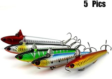 MARTIANS Bass Fishing Lure Pencil Popper Topwater Hard Baits