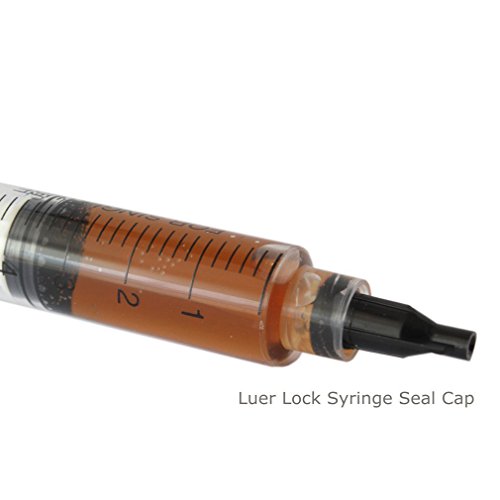 Spritze mit Nadeln mit stumpfer Spitze und Caps – 20ml, 5ml, 3 ml, 1 ml, und 14Gx1.5 “ 16Gx1.5 “ 18Gx1.5 “ 20Gx1.5 “ für Nachfüllung und Mess E-Saft, E-Liquids, E -cigs, Vape, Leimgerät, Ölabgabe - 3