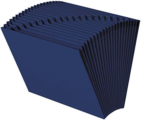 Smead Expanding File, 21 Pockets, Alphabetic (A-Z), Letter Size, Navy Blue (70720)