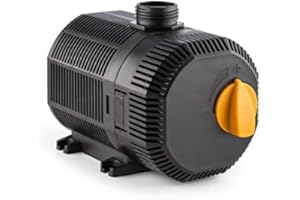 Waldbeck Nemesis T45 - Pompe de Bassin, Econome, Pompe jusqu'à 2700 l/h, Utilisation Polyvalente, Long câble, Indice de Protection IPX8, Hauteur de pompage maximale : 2,5 m, Débit : 2700 l/h, Noir