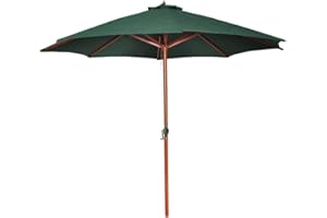 vidaXL Sonnenschirm Ø 300 cm Grün Ampelschirm Marktschirm Gartenschrim Schirm