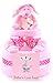 Girls pink 2 Tier deep fill nappy cake Baby Shower Hamper Gift basket - FAST & FREE DELIVERY!