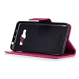 BONROY® Samsung Galaxy J2 Prime Hülle ,Lustige nette Teddybär Folio Schutzhülle Tasche PU Leder Mit Wallet Kartenfach Magnetverschluss Standfunktion Handytasche Slim-Schutzhülle Mit Karten-/Geldscheinfach Handy Etui Flip Tasche Für Samsung Galaxy J2 Prime - 