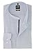 Produktbild OLYMP Herren Langarm Business & Freizeit Hemd Level Five Body Fit mit Stehbund Kragen Comfort Stretch & Bügelleicht Gr.37 Bleu Weiss Gestreift