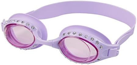 Swim Googles Kids Goggles Girl Goggles Adjustable Goggles Children Goggles Swimming Goggles Olympic Goggles for Kids and Children - Polycarbonate Lenses - with Antifog, Waterproof and UV Protection - Comfort Fit - Fit Kids Aged 3-8 or with Smaller Faces - Shiny Purple