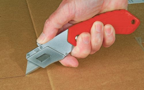 Stanley Sicherheitsklappmesser, automatischer Klingeneinzug, Trapezklinge 1992 enthalten, Vorschubmechanismus, 0-10-243 - 7