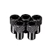 Produktbild HCFKJ 5 Stück US Schrader Valve Adapter Converter Fahrrad Reifen Schlauchpumpe Stecker (SCHWARZ)