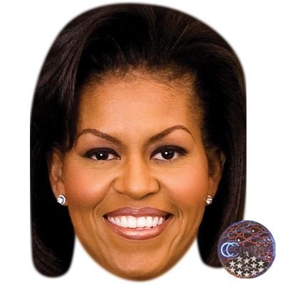 Preisvergleich Produktbild Michelle Obama Maske aus Pappe
