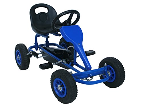 Preisvergleich Produktbild SixBros. Pedal GoKart Tretauto GoCart Blau - F90C / 1976