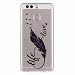 Produktbild Huawei P9 Hülle, Huawei Ascend P9 Schutzhülle, MUTOUREN Crystal Kirstall Handyhülle Case Cover TPU Silikontasche Transparent Ultra dünne Gel Anti-scratch hinten Tasche Etui Bumper Weiß - Vögel Feder und Liebe