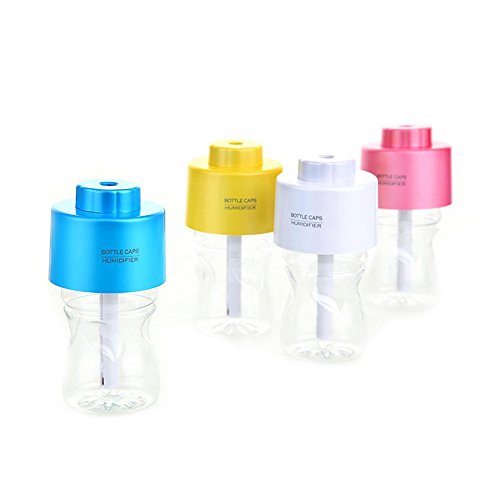 SODIAL(R)USB beweglicher Ultraschall Luftbefeuchter DC 5V Buero Feuchtigkeitsregler Nachtlichtfunktion fuer Raeume bis ca. 10 m? + 2er set saugfaehig Filter - 2