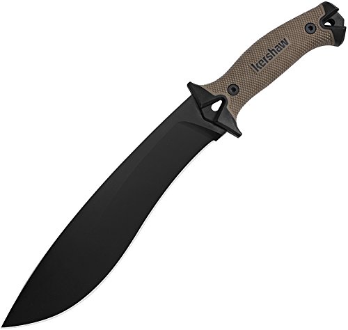 Preisvergleich Produktbild Kershaw Camp 10 Machete Tan, Full-Tang Carbonstahlklinge 65MN, Kydexscheide