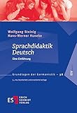 Image de Sprachdidaktik Deutsch: Eine Einführung (Grundlagen der Germanistik (GrG), Band 38)