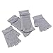 Produktbild BESPORTBLE Mode Frauen Yoga Socken fünf Finger Silikon Punkte Rutschfeste Handschuhe mit Baumwollsocken Sport Fitness Halbe Fingerhandschuhe (Y041-Grau, freie Größe)