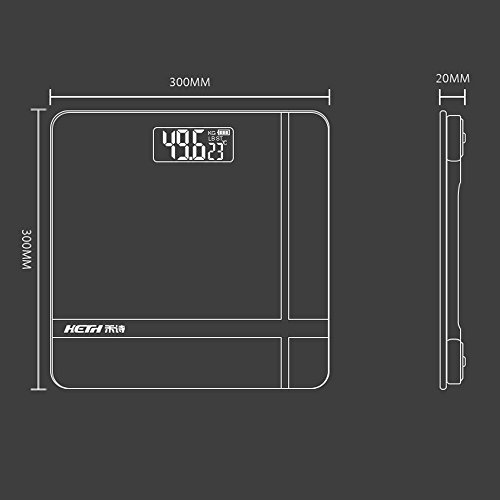 Heth HS-C18 Hochpräzise digitale Körperwaage mit extra großem Display und Step-On-Technologie - 4