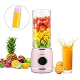 Blender de Jus, Presse-agrumes Rechargeable USB,Mélangeur de Fruits Portable -Convient aux Fruits et aux Légumes, Pour la Fabrication de Jus de Fruits/Smoothies/Shakes Etc