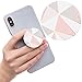 Produktbild sanshun Ausziehbarer Sockel für Handy Halter, Griff für Smartphones und Tablets, Rose Gold Marmor Rosa und Weiß Grau