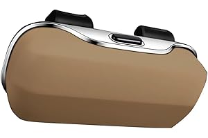 WHEATTHRIVE Car Visor Box, Car Glasses Case, Sunglasses Holder,Portable Sunglasses Holder Driving Visor Car Lens Holder,For Automotive Eyeglass Hanger(beige)