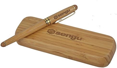 Handcrafted High-quality Bamboo Liquid Ink Rollerball Pen + Bamboo Pen Box, Bamboo Sign Pen, Executive Business Gift Pen