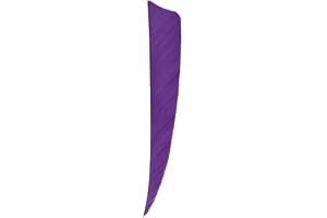 CALANDIS® 12 Pieces 4 Inch Archery Arrow Feathers Fletchings Vanes Purple | Turkey Feather | 12 Pieces Arrow Feathers