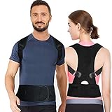 ❤【Corrección Efectiva】: diseño de doble fuerza de tracción, cierre cruzado, con cintura compacta, extensión de espalda, mientras que resistente al frío, especialmente diseñado para la corrección de descompresión de hombros, espalda y cintura. Diseño unisex.