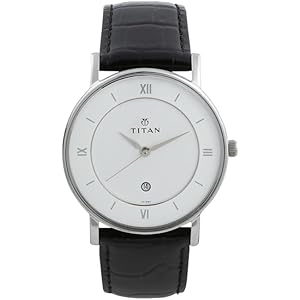 T N Men Classic Dial Analog with Date Leather Strap Watch for Mens
