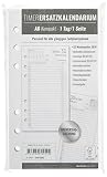 Timer Ersatzkalendarium A6 2019 - Bürokalender / Buchkalender - Universallochung - 1 Tag 1 Seite - 352 Seiten by 