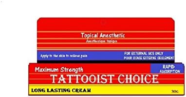 UK No1 Best Seller Tattoo Pain Reliever Cream 30 grams