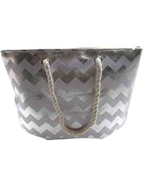 Lorenz große Chevron Strandtasche Zickzack Urlaub