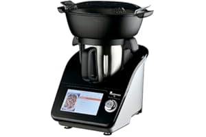 MasterPRO BY CARLO CRACCO - Robot da cucina multifunzione 1000W - Contenitore in acciaio inox da 4,5L - Display LED TFT da 7” - 12 funzioni - Controllo temperatura e timer