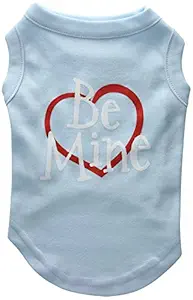 Mirage Pet Products 12-Inch Be Mine Screen Print Shirt for Pets, Medium, Baby Blue