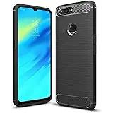 JGD PRODUCTS Carbon Fiber Armor Drop Tested Shock Proof TPU Back Case Cover for Oppo F9 pro