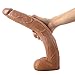Produktbild NIU Weibliche simulation penis mit hoden dildo 39Cm mit saugnapf-E