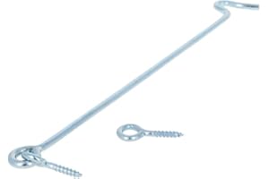 MroMax Lot de 10 crochets pivotants pour porte de fenêtre en bois avec vis de montage 20,3 cm