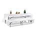 Produktbild Relaxdays Tischdecke Bierzeltgarnitur 3er Set 250 x 100 cm, waschbare Biertisch Decke mit 2 Bierbank Auflagen, weiß