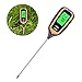 Produktbild 4 in 1 Bodentester Feuchtigkeitsmesser Bodenanalysator Multifunktions-PH-Meter Feuchtigkeits- / Lichtprüfgerät Thermometer Große hintergrundbeleuchtete LCD-Anzeige Großer Helfer für Gärtner