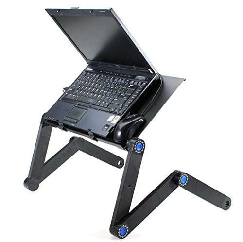 hensych® 360 ° Tragbarer, faltbarer Tisch Stand Schreibtisch Bett Sofa Tablett für MacBook Air Pro Acer Asus Dell Fujitsu Lenovo HP Samsung Sony Toshiba Laptop Notebook Ultrabook - 2
