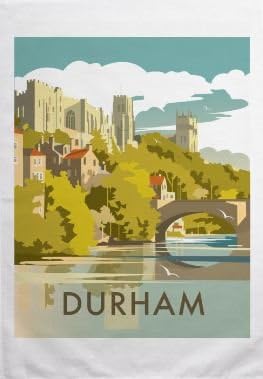 Durham Tea Towel - Dave Thompson - Durham Cathedral and Durham Castle