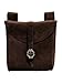 Produktbild Andracor Mittelalter LARP Zubehör Gürteltasche aus echtem Leder- Dunkelbraun