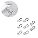 Produktbild VORCOOL 20 STÜCKE Metall Elastische Kragen Extenders Button Extender für Hemd Kleid Hosen Mantel Halsbänder 10 MM