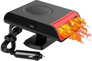Showvigor Autoheizung 12V, 150W Heizung Auto Heizlüfter 2 In 1 Heizung und Kühlung Car Defroster, 360° Drehbar Heizung Auto Heizlüfter Mit ergonomischem Handgriff Zigarettenanzünder Heizlüfter